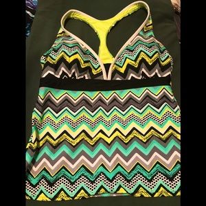 Tankini racer-back swim top